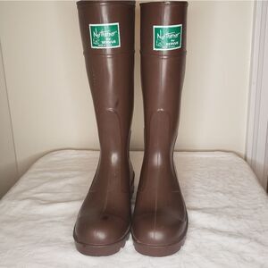 Vintage Brown Gumboots Rain Wellies